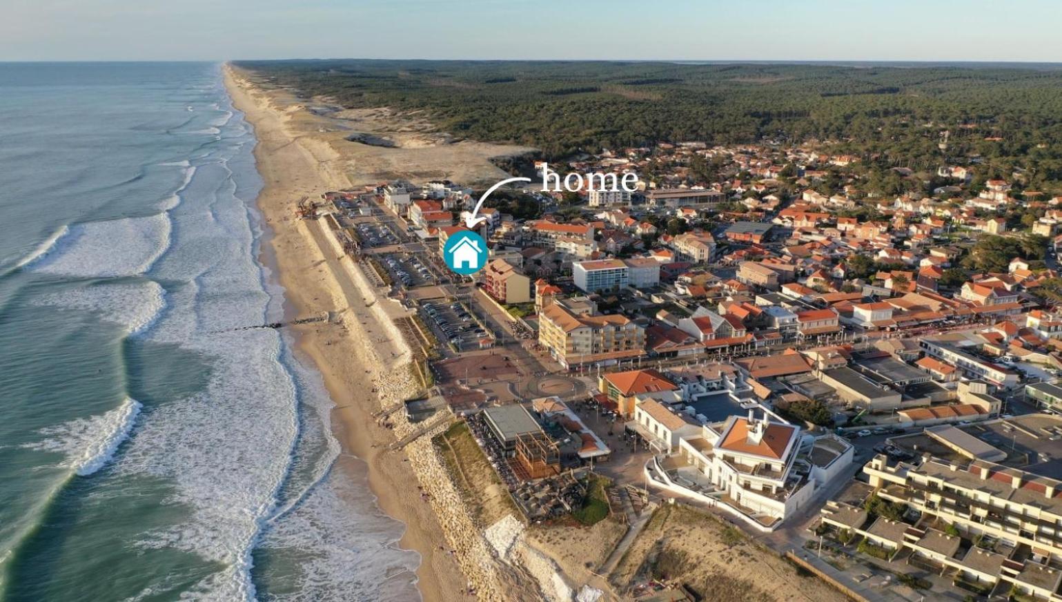 Studio Vue Imprenable Sur Ocean Lacanau Exteriér fotografie